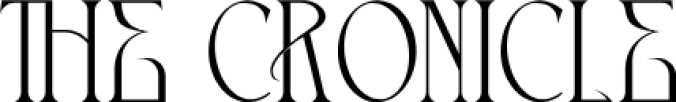 THE CRONICLE Font Preview