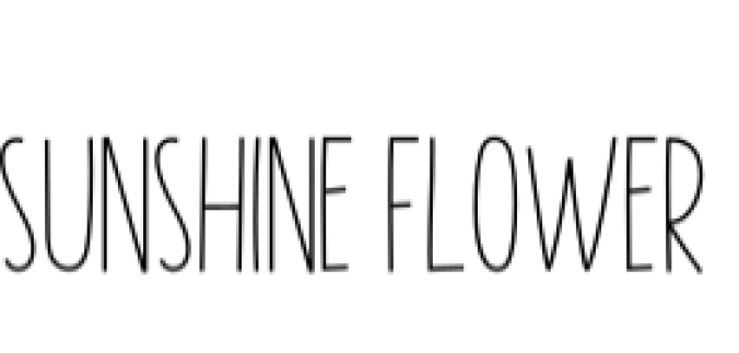 Sunshine Flower Font Preview