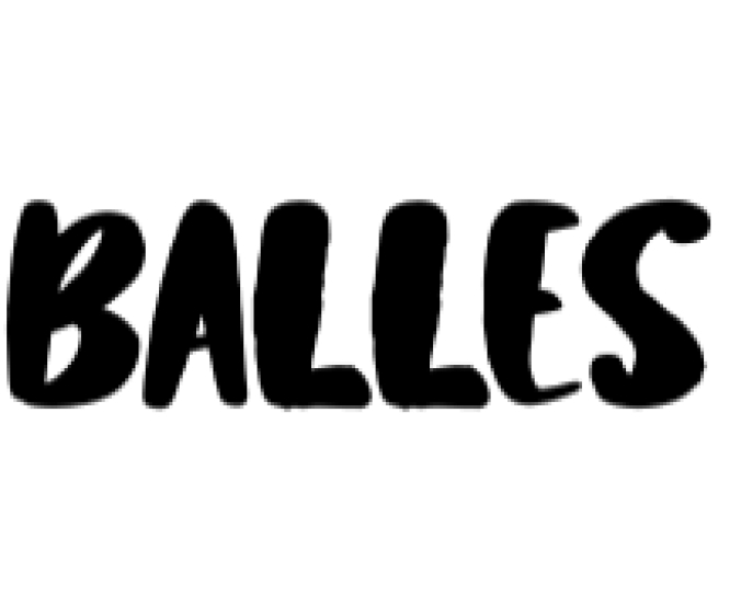Balles Font Preview
