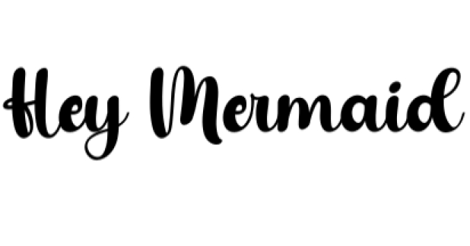 Hey Mermaid Font Preview