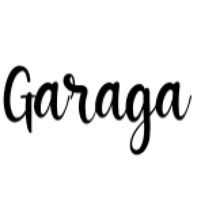 Garaga Font Preview