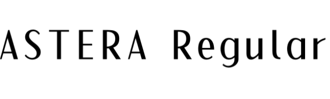 Astera Font Preview
