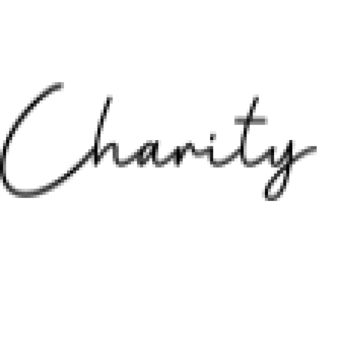 Charity Font Preview