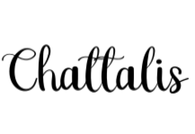 Chattalis Font Preview
