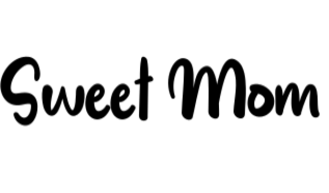Sweet Mom Font Preview