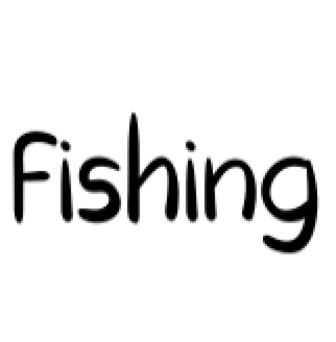 Fishing Font Preview