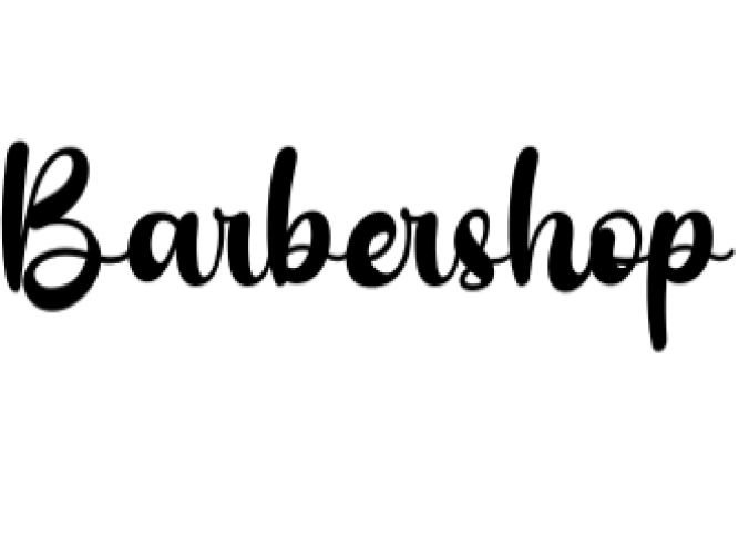 Barbershop Font Preview