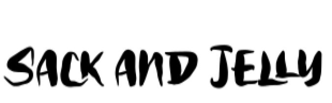Sack and Jelly Font Preview