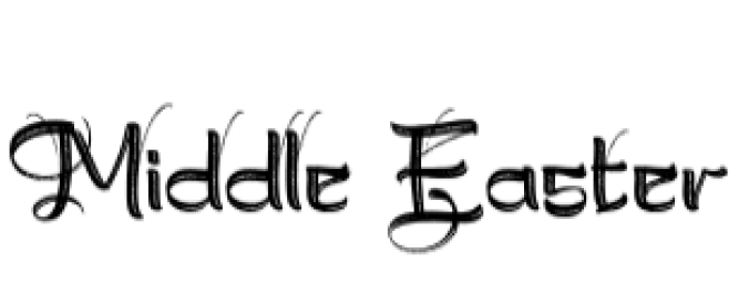 Middle Easter Font Preview