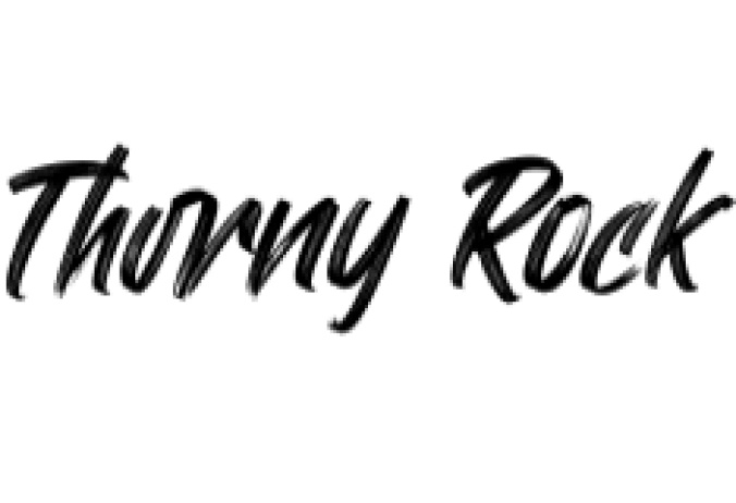 Thorny Rock Font Preview