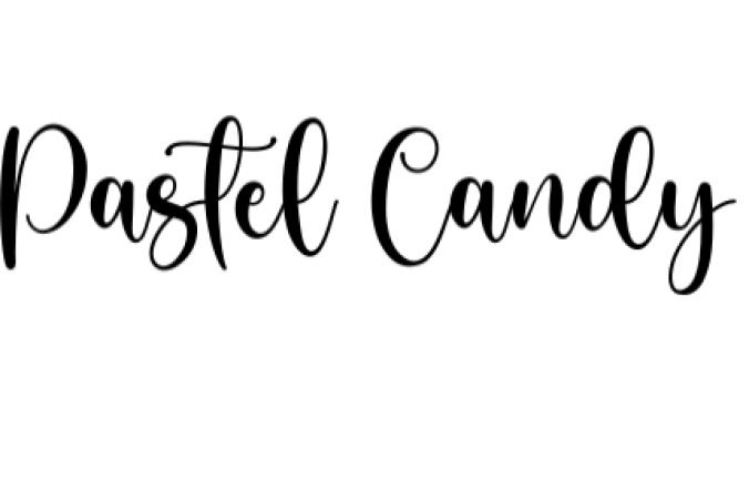 Pastel Candy Font Preview