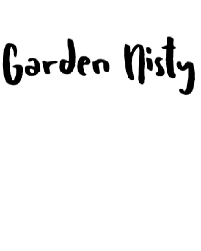 Garden Nisty Font Preview