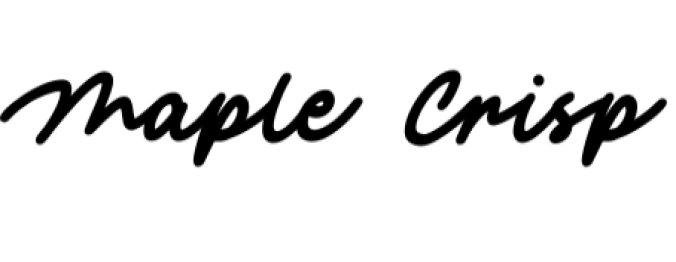 Maple Crisp Font Preview