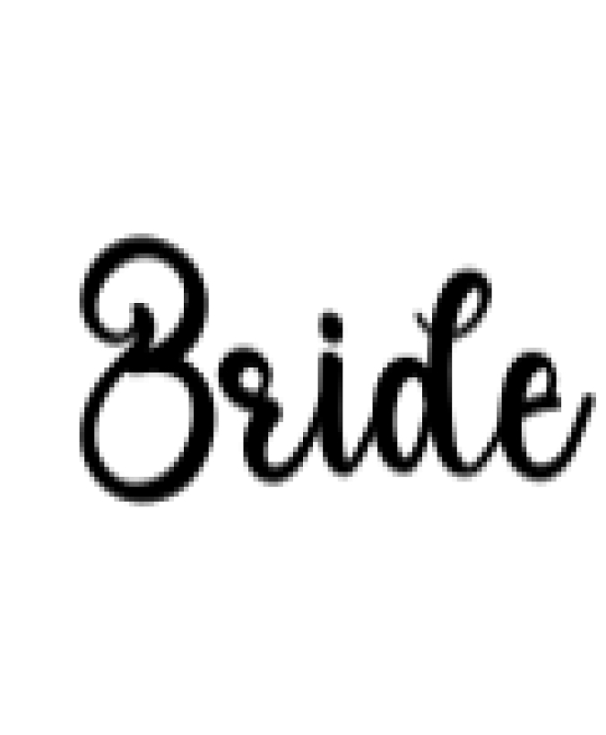 Bride Font Preview