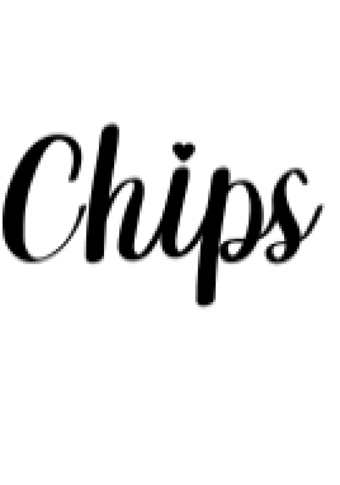 Chips Font Preview