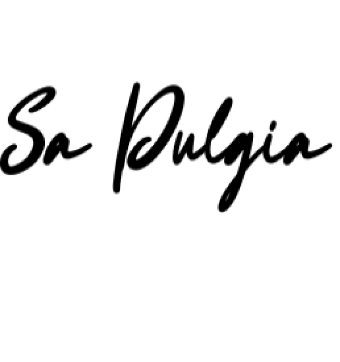 Sa Pulgia Font Preview