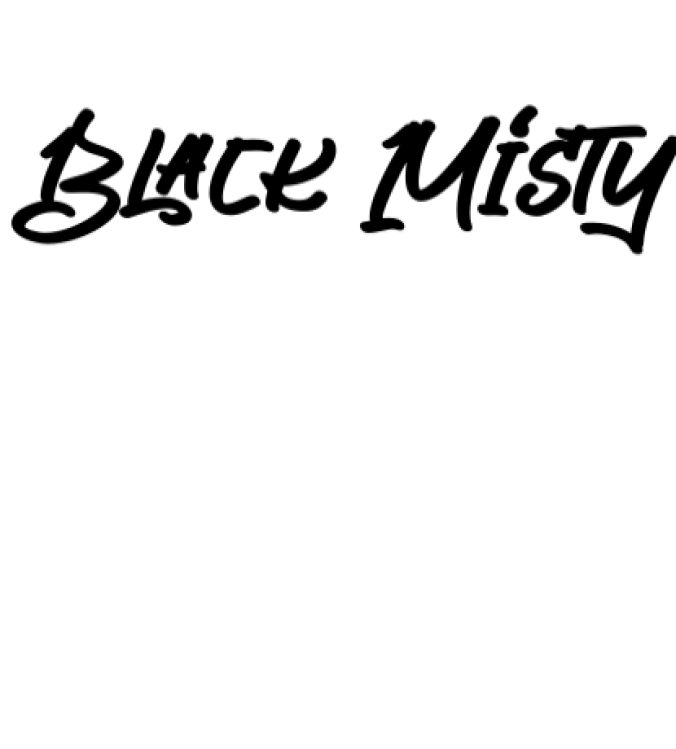 Black Misty Font Preview