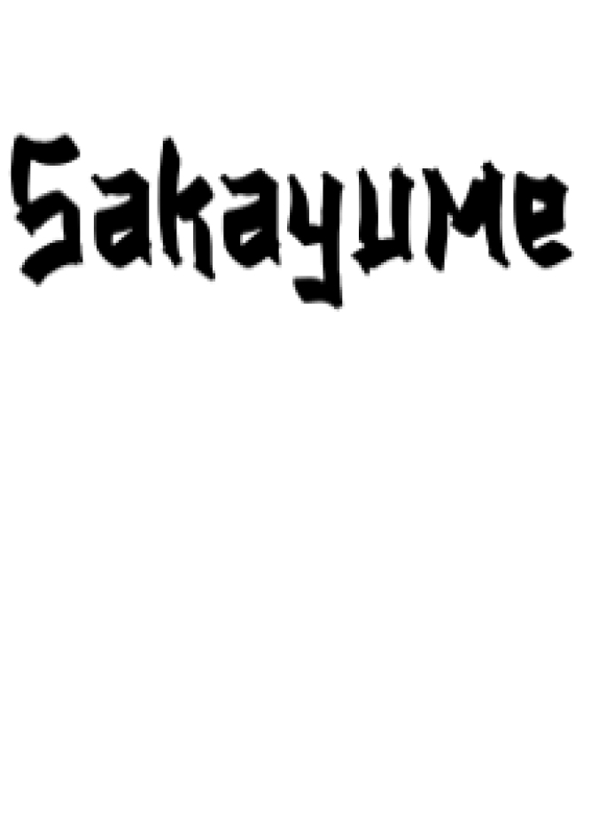 Sakayume Font Preview