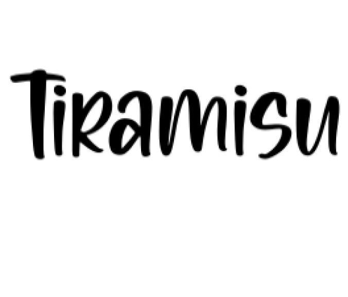 Tiramisu Font Preview
