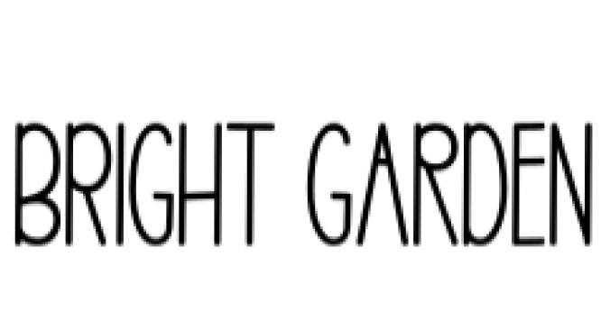 Bright Garden Font Preview