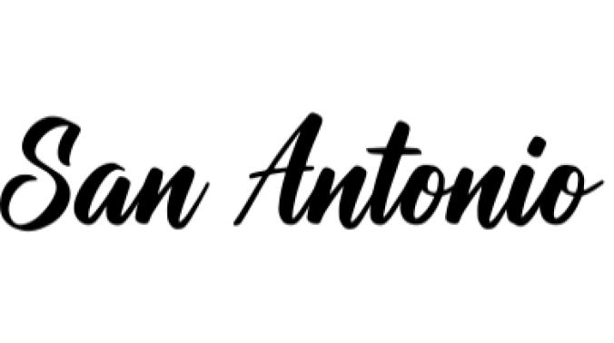 San Antonio Font Preview