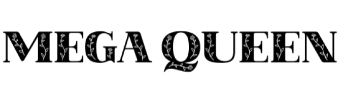 Mega Queen Font Preview