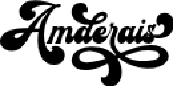 Amderais Font Preview