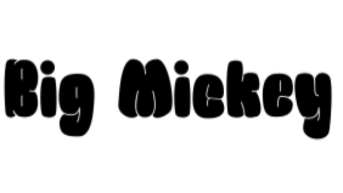 Big Mickey Font Preview