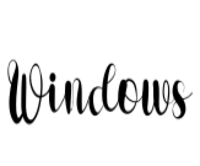Windows Font Preview