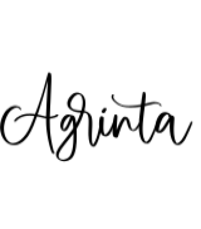 Agrinta Font Preview