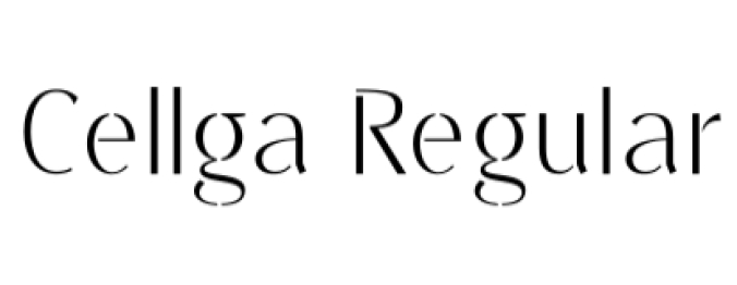 Cellga Font Preview