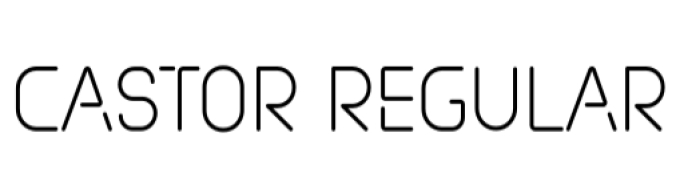 Castor Font Preview
