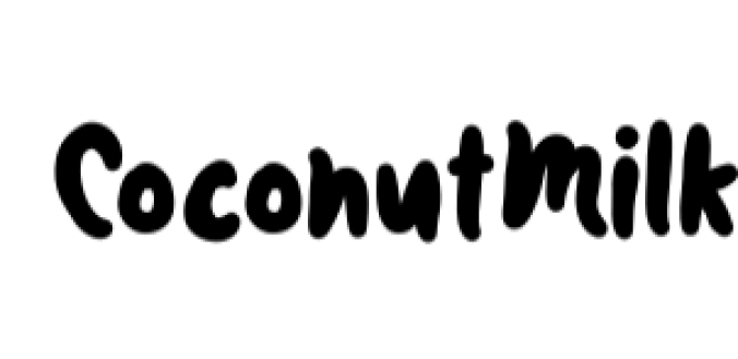 Coconutmilk Font Preview