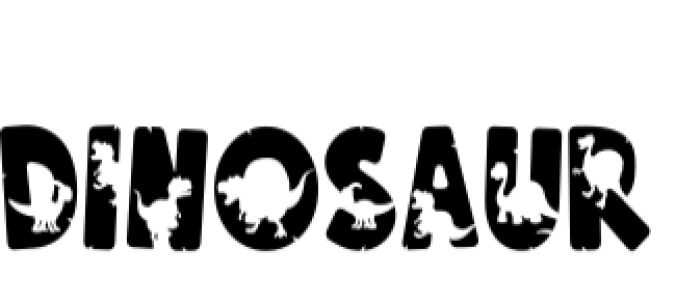 Dinosaur Font Preview