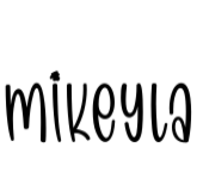 Mikeyla Font Preview
