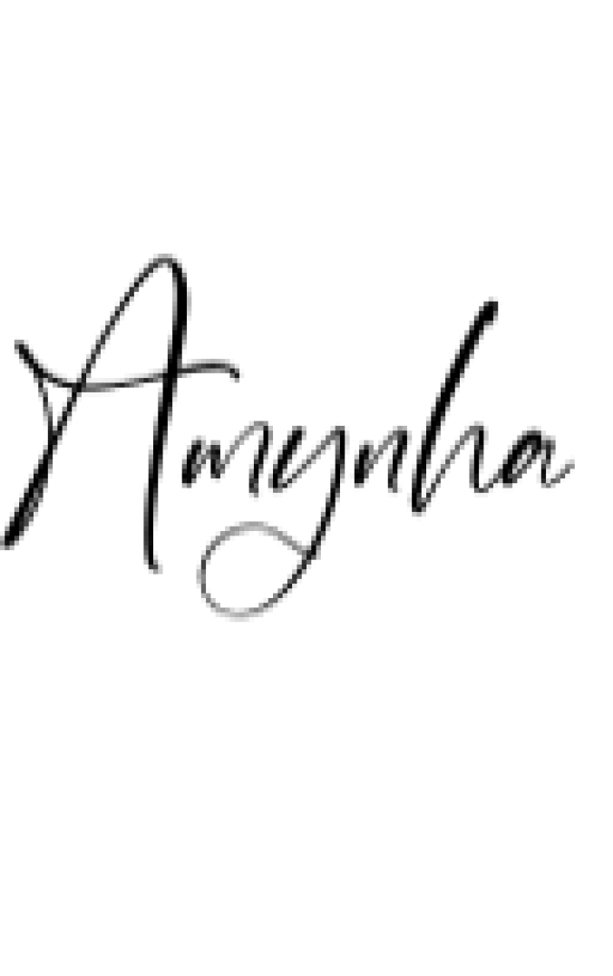 Amynha Font Preview