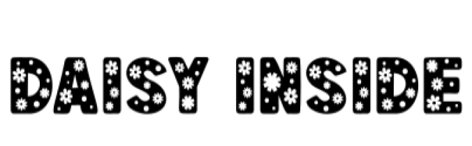 Daisy Inside Font Preview