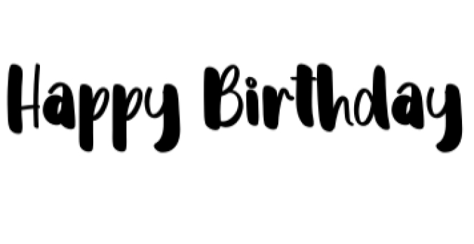 Happy  Birthday Font Preview
