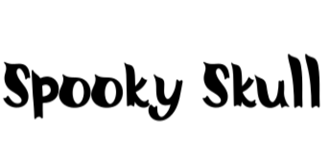Spooky Skull Font Preview