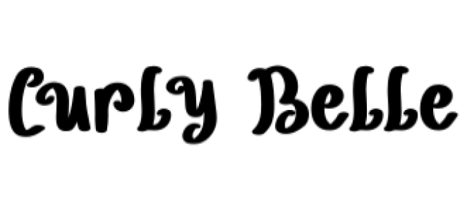 Curly Belle Font Preview