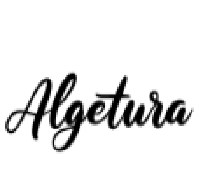 Algetura Font Preview