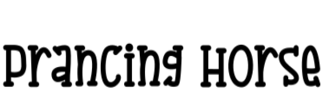 Prancing Horse Font Preview