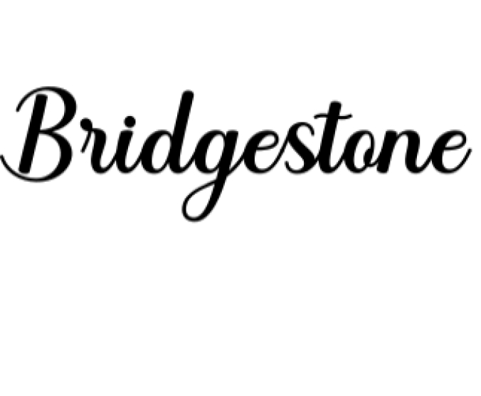Bridgestone Font Preview