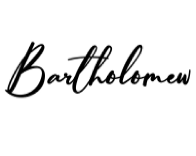 Bartholomew Font Preview