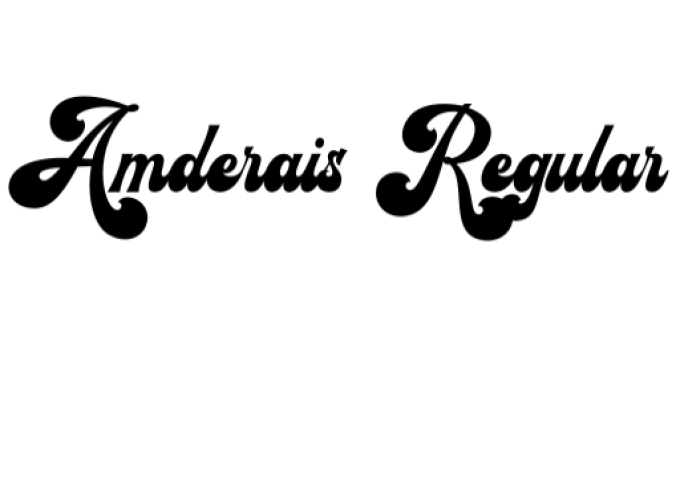 Amderais Font Preview