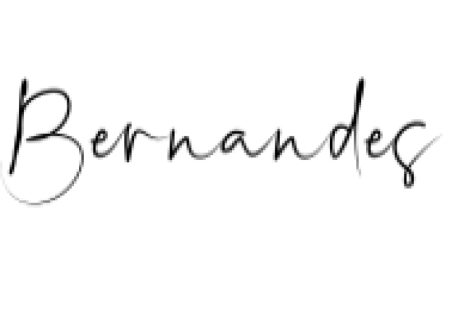 Bernandes Font Preview