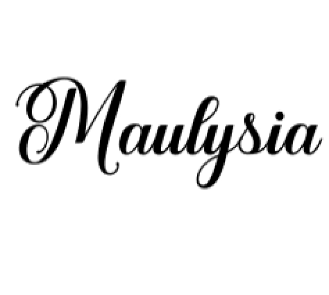 Maulysia Font Preview