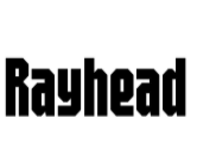 Rayhead Font Preview