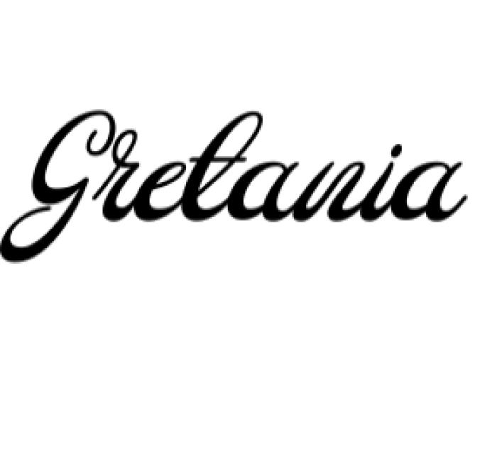 Gretania Font Preview