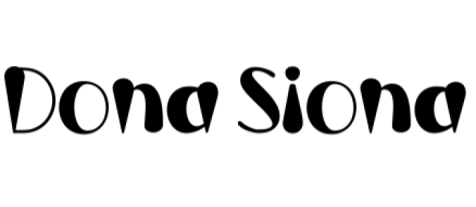 Dona Siona Font Preview